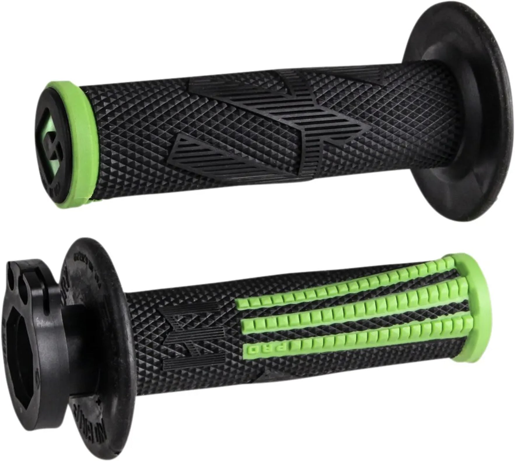 ODI EMIG2 PRO Lock On V2 Grip Black Green For KTM XC-W 450 2016-2025
